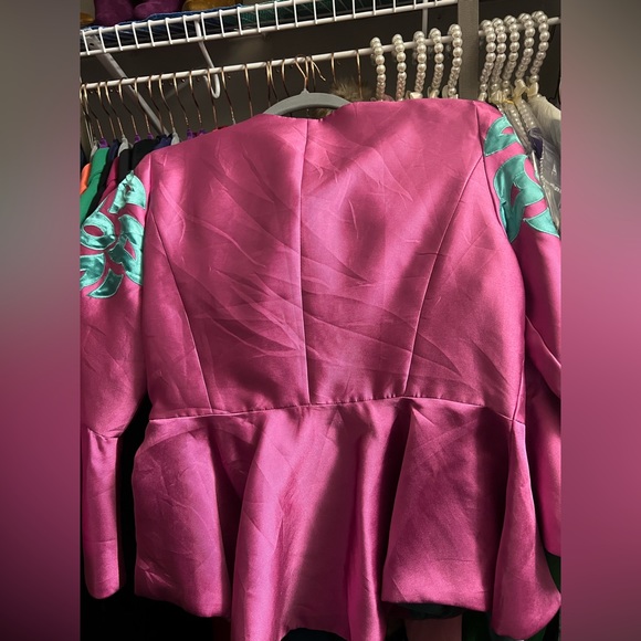 Pink Vintage Blazer Top - Picture 2 of 6